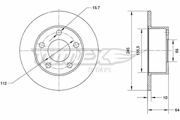 Brzdový kotouč TOMEX Brakes